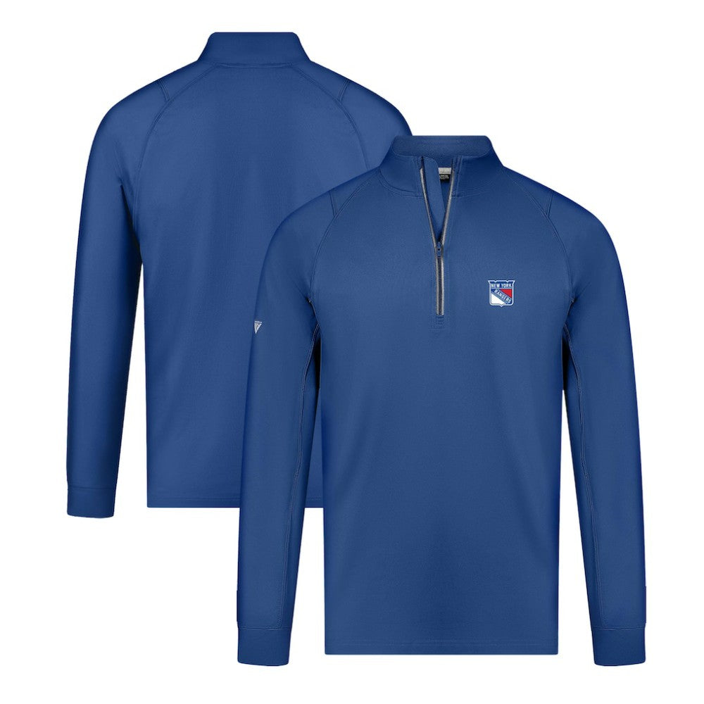 New York Rangers Levelwear Theory Insignia Core Quarter-Zip Pullover Top - Blue | NHL near me