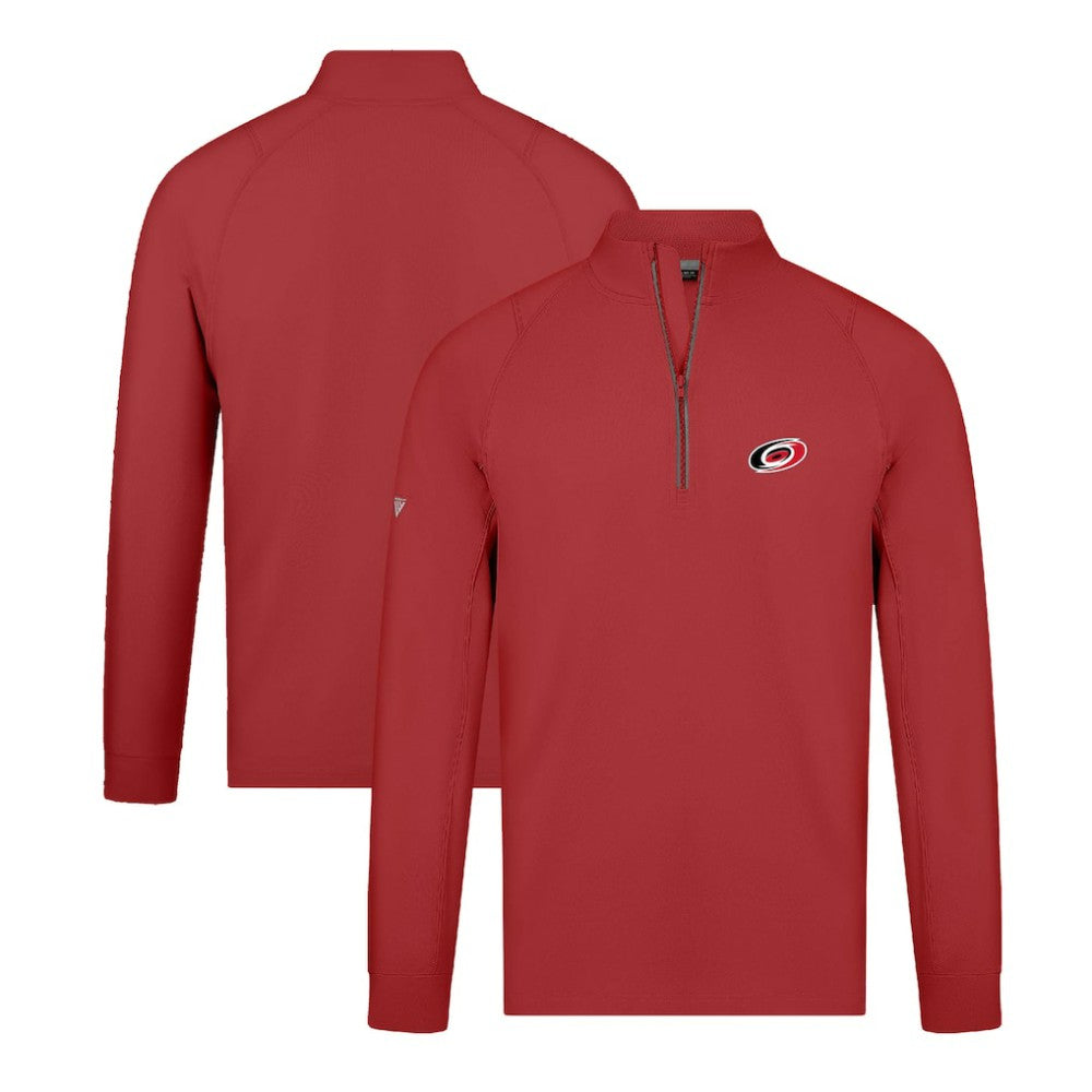 Carolina Hurricanes Levelwear Theory Insignia Core Quarter-Zip Pullover Top - Red | NHL discount