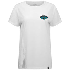 San Jose Sharks Levelwear Women's Influx Club Patch 2.0 T-Shirt - White | NHL Lifestyle