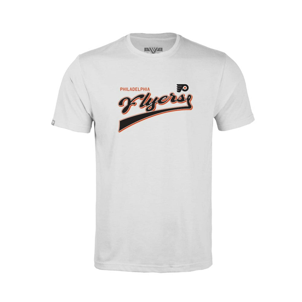 Philadelphia Flyers Levelwear Youth Little Richmond Retro Script T-Shirt - White | NHL sale