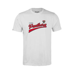 Florida Panthers Levelwear Youth Little Richmond Retro Script T-Shirt - White | NHL Lifestyle