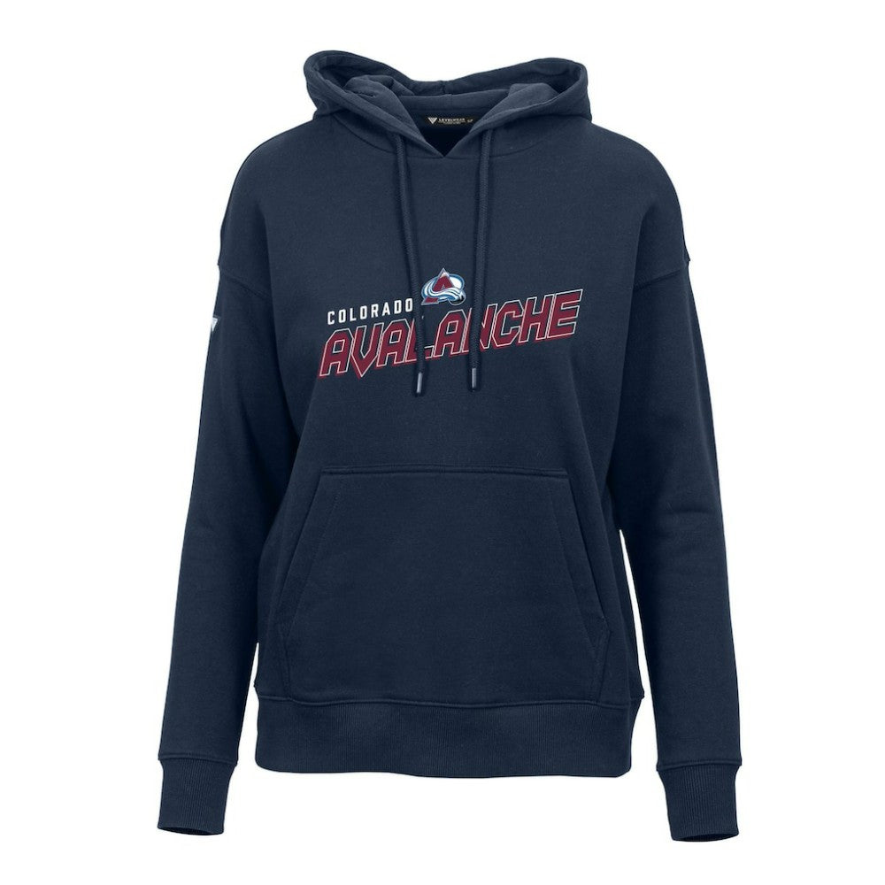 Colorado Avalanche Levelwear Women's Adorn Premier 2.0 Fleece Pullover Hoodie - Navy | NHL discount