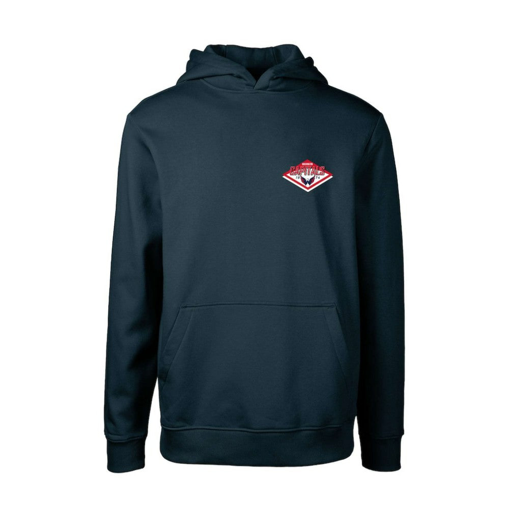 Washington Capitals Levelwear Youth Podium Club Patch 2.0 Fleece Pullover Hoodie - Navy | NHL Lifestyle