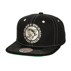 Pittsburgh Penguins Mitchell & Ness Energy Contrast Natural Snapback Hat - Black | NHL near me