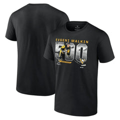 Evgeni Malkin Pittsburgh Penguins 500 Goals T-Shirt - Black | NHL Lifestyle