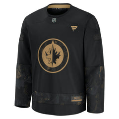 Winnipeg Jets Fanatics 2024 Military Appreciation Practice Jersey - Black | Fanatics Clearance