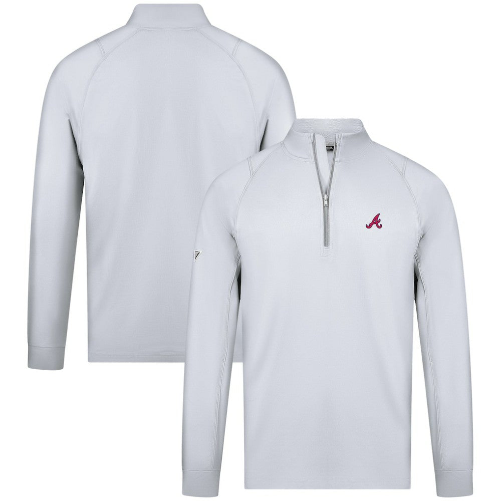 Atlanta Braves Levelwear Theory Insignia Quarter-Zip Pullover Online
