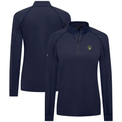 Milwaukee Brewers Levelwear Women's Kinetic Insignia Quarter-Zip Pullover Outlet
