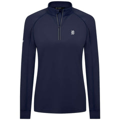Detroit Tigers Levelwear Women's Kinetic Insignia Quarter-Zip Pullover Online