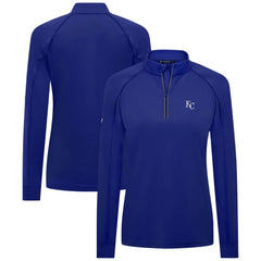 Kansas City Royals Levelwear Women's Kinetic Insignia Quarter-Zip Pullover for sale