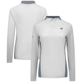 Toronto Blue Jays Levelwear Women's Moxie Insignia Quarter-Zip Pullover Outlet