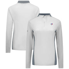 Toronto Blue Jays Levelwear Women's Moxie Insignia Quarter-Zip Pullover Outlet