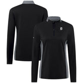Detroit Tigers Levelwear Women's Moxie Insignia Quarter-Zip Pullover Discount