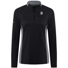 Detroit Tigers Levelwear Women's Moxie Insignia Quarter-Zip Pullover Discount