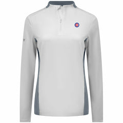 Chicago Cubs Levelwear Women's Moxie Insignia Quarter-Zip Pullover for sale
