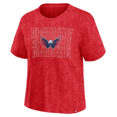 Washington Capitals Fanatics Women's Faded Wash T-Shirt - Red | Fanatics near me