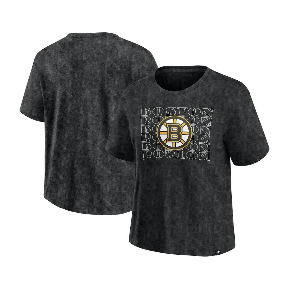 Boston Bruins Fanatics Women's Faded Wash T-Shirt - Black | Fanatics sale