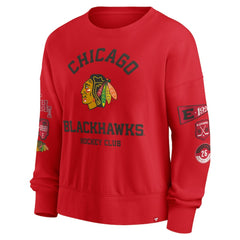 Chicago Blackhawks Fanatics Women's Go Team Pullover Sweatshirt - Red | Fanatics sale