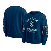 Seattle Kraken Fanatics Women's Go Team Pullover Sweatshirt - Deep Sea Blue | Fanatics near me