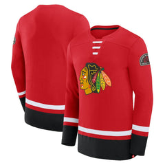 Chicago Blackhawks Fanatics High Point Long Sleeve T-Shirt - Red | Fanatics Lifestyle