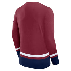 Colorado Avalanche Fanatics High Point Long Sleeve T-Shirt - Burgundy | Fanatics Lifestyle