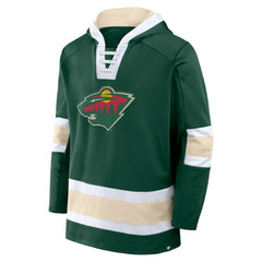 Minnesota Wild Fanatics Inside Line Fleece Pullover Hoodie- Green | Fanatics sale