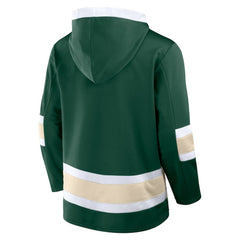 Minnesota Wild Fanatics Inside Line Fleece Pullover Hoodie- Green | Fanatics sale