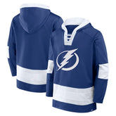 Tampa Bay Lightning Fanatics Inside Line Fleece Pullover Hoodie- Blue | Fanatics sale