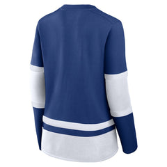 Tampa Bay Lightning Fanatics Women's Prime Time Lace-Up Long Sleeve T-Shirt - Blue | Fanatics discount