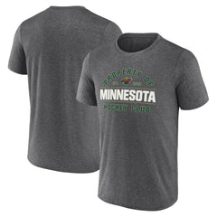 Minnesota Wild Fanatics Property Of T-Shirt - Heather Charcoal | Fanatics discount