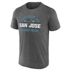 San Jose Sharks Fanatics Property Of T-Shirt - Heather Charcoal | Fanatics sale
