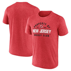 New Jersey Devils Fanatics Property Of T-Shirt - Heather Red | Fanatics Clearance