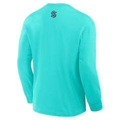 Seattle Kraken Fanatics Rewind Long Sleeve T-Shirt - Light Blue | Fanatics discount