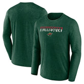 Minnesota Wild Fanatics Transition Long Sleeve T-Shirt - Heather Green | Fanatics online