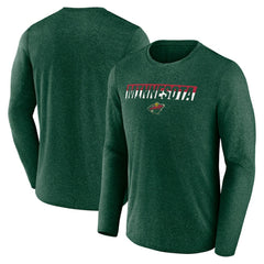 Minnesota Wild Fanatics Transition Long Sleeve T-Shirt - Heather Green | Fanatics online