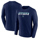 Seattle Kraken Fanatics Transition Long Sleeve T-Shirt - Heather Navy | Fanatics sale