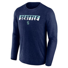Seattle Kraken Fanatics Transition Long Sleeve T-Shirt - Heather Navy | Fanatics sale