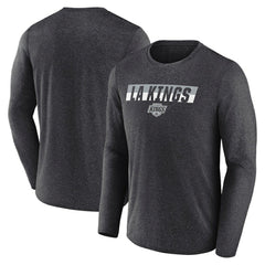 Los Angeles Kings Fanatics Transition Long Sleeve T-Shirt - Heather Charcoal | Fanatics sale