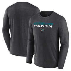 San Jose Sharks Fanatics Transition Long Sleeve T-Shirt - Heather Charcoal | Fanatics Clearance