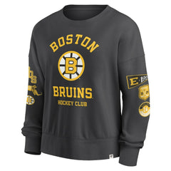Boston Bruins Fanatics Women's Oversized Vintage Go Team Pullover Sweatshirt - Black | Fanatics online