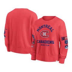 Montreal Canadiens Fanatics Women's Oversized Vintage Go Team Pullover Sweatshirt - Red | Fanatics online