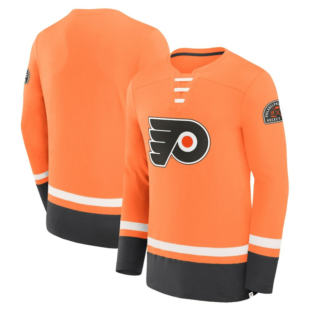 Philadelphia Flyers Fanatics Vintage High Point Long Sleeve T-Shirt - Orange | Fanatics online