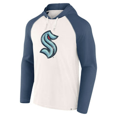 Seattle Kraken Fanatics Vintage Winger Pullover Hoodie - White | Fanatics Lifestyle