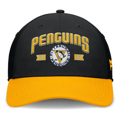 Pittsburgh Penguins Fanatics Heritage Captain Flex Hat - Black/Gold | Fanatics online