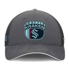 Seattle Kraken Fanatics Authentic Pro Home Ice Trucker Adjustable Hat - Gray | Fanatics online