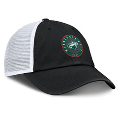 Minnesota Wild Fanatics Averie Trucker Adjustable Hat - Black/Gray | Fanatics online
