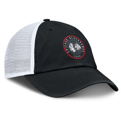 Chicago Blackhawks Fanatics Averie Trucker Adjustable Hat - Black/White | Fanatics sale