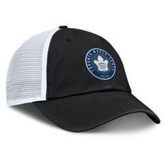 Toronto Maple Leafs Fanatics Averie Trucker Adjustable Hat - Black/Gray | Fanatics Clearance