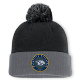 Nashville Predators Fanatics Aspyn Cuffed Knit Hat with Pom - Black | Fanatics on sale