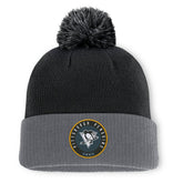Pittsburgh Penguins Fanatics Aspyn Cuffed Knit Hat with Pom - Black | Fanatics online